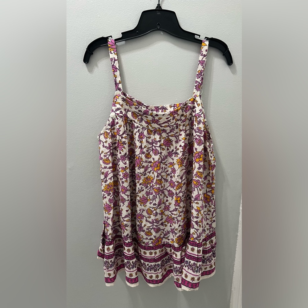 Old Navy Purple/Yellow/White Floral Top